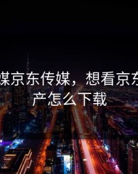 国产传媒京东传媒，想看京东传媒国产怎么下载