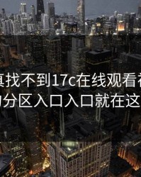 不写你真找不到17c在线观看视频分享的分区入口入口就在这儿