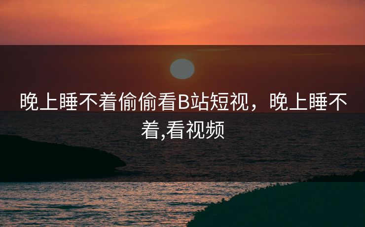 晚上睡不着偷偷看B站短视,晚上睡不着,看视频 晚上睡不着偷偷看B站短视,晚上睡不着,看视频