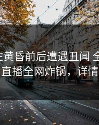 神秘人在黄昏前后遭遇丑闻 全网炸裂，魅影直播全网炸锅，详情查看
